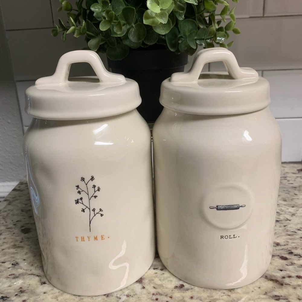 Rae Dunn Roll & Thyme Canister